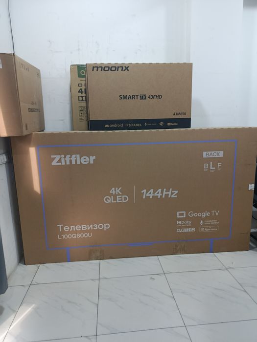 Телевизор Ziffler 100" Q800U QLED 4K 120/144Hz Google TV — Новый