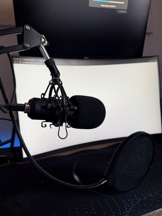 2 Montioare de gaming curbate ( 180hz; 144hz) + microfon separat (cititi descrierea va rog)