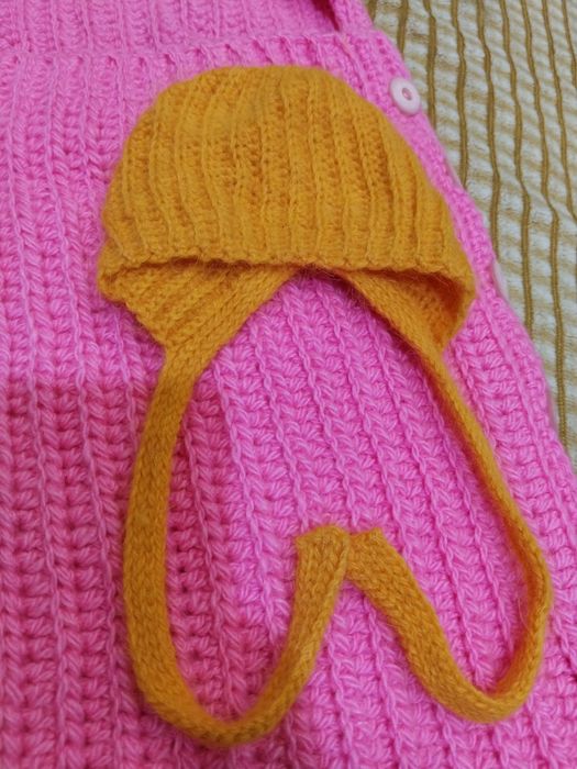 Продам вязанный кокон , комбинезон