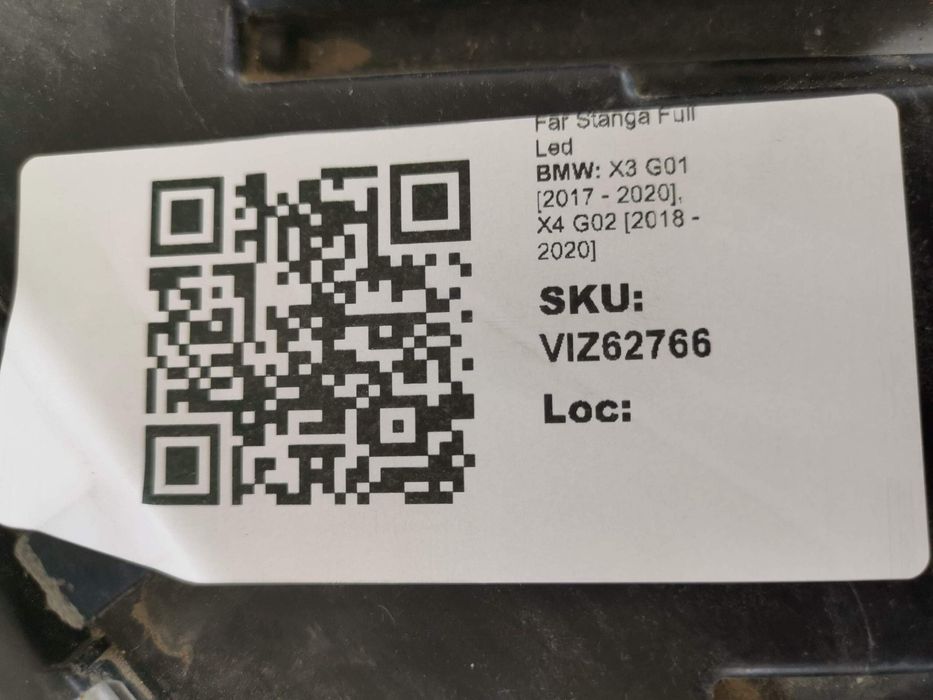 Ляв Фар Пълен Лед БМВ Х3 Г01 [ - ], Х4 Г02 [ - ] Оригинален Повреден /