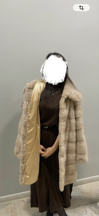 Норковая шуба беж