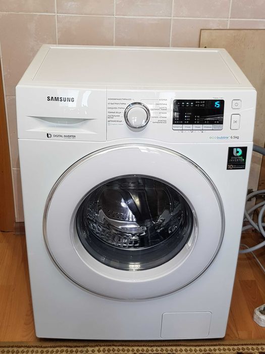 Стиральная машина Samsung Eco Bubble 6.5кг загрузка Узкая Доставка