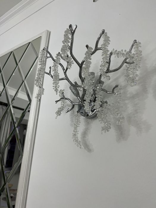 Бра светильник серебро 2 шт