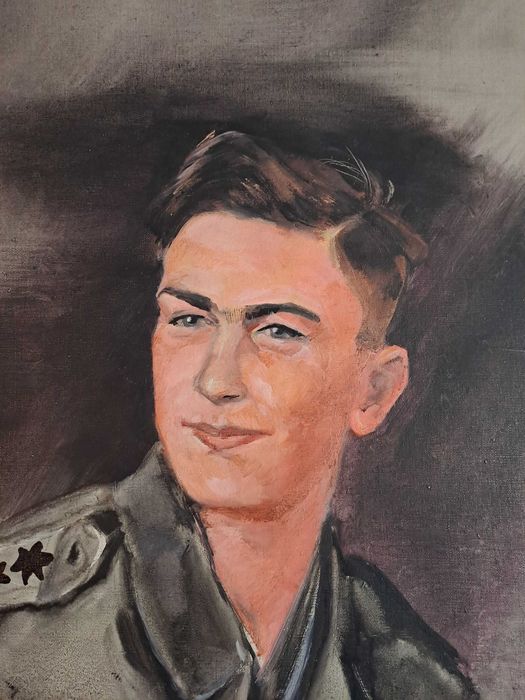 tablou soldat pictura pe panza 65/74 cm