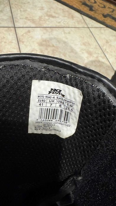 Cizme piele motocicleta No Fear marimea 41 protectii picioare m