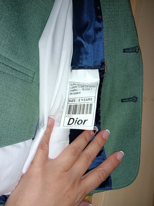 Официален детски костюм 5 части за сватба или кръщене Dior