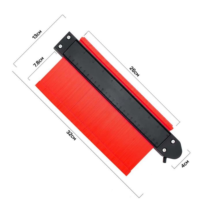 Шаблон на майстора 25см - със заключване - Широк