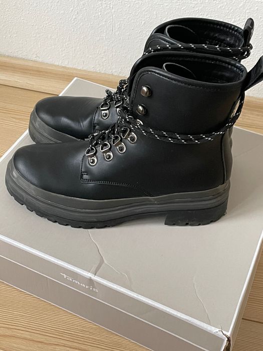 Черни кожени боти Sixtyseven