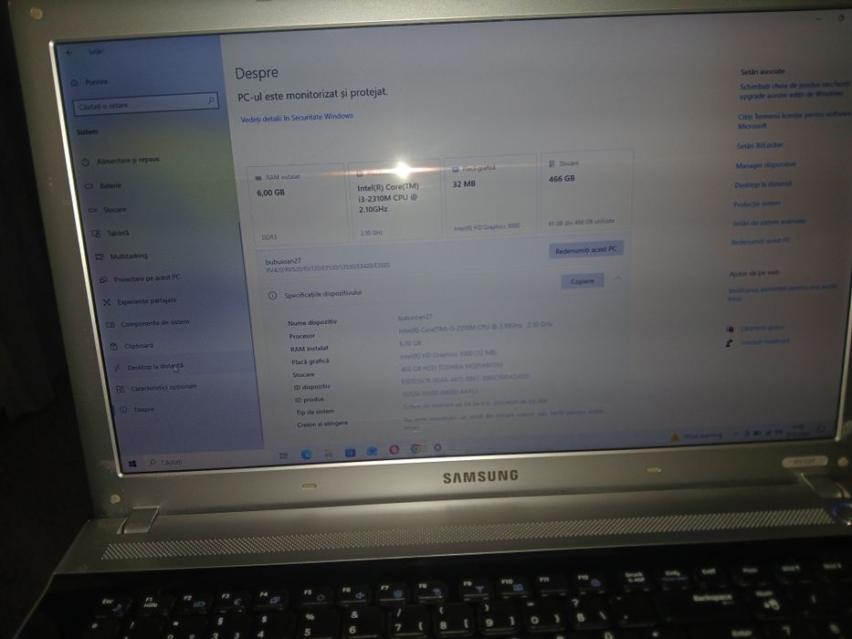 Vând 3 laptop  model  samsung rv720  dell latitude e6430  lenovo g580