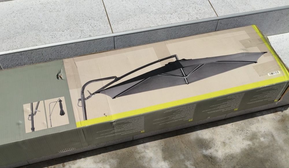 umbrelă de soare suspendată (cantilever) pentru terasă sau grădină Nouă