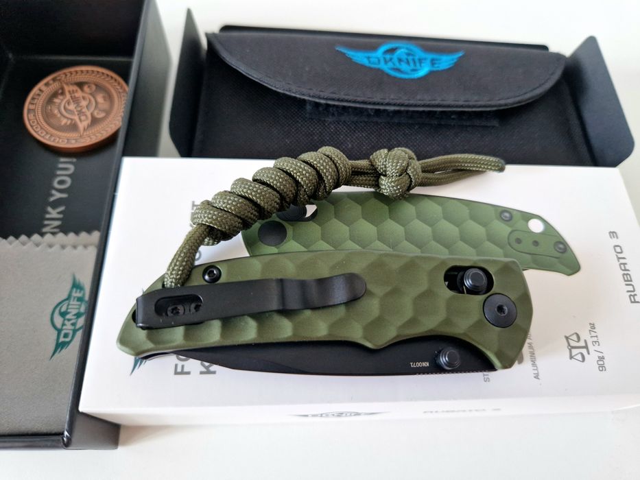 Cutit pliabil EDC Oknife Rubato 3, otel 154CM, rail lock, nou