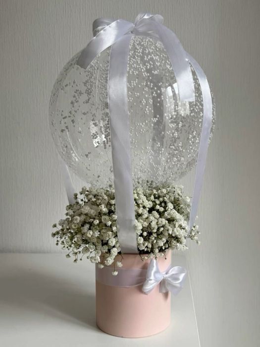 Гелевые шары и цветы