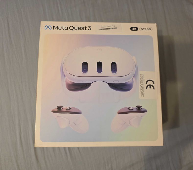 Ochelari VR META Quest 3, 512GB, Alb, impecabili, factura, garantie pina in 16.10.2027