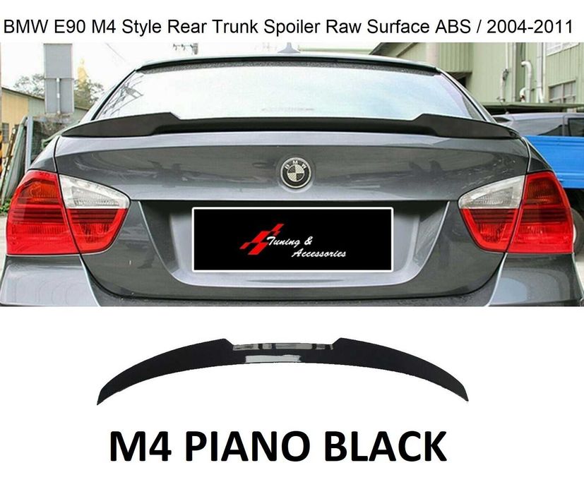 Спойлер за BMW-3 E90 M4 Style заден -Piano Black