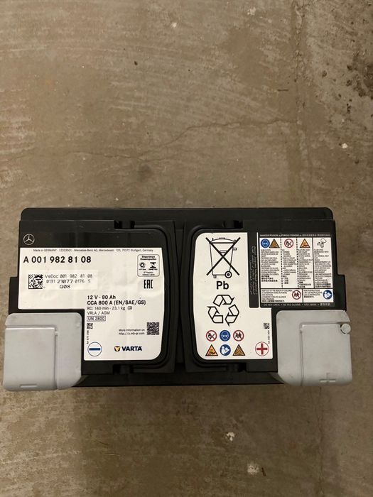 Акумулатор 80 Ah 800 А оригинален Мерцедес