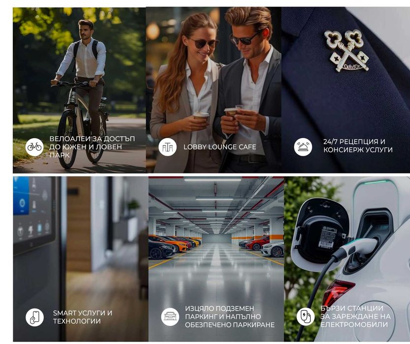 Многостаен (4 Спални) в Twin Tower Branded Residence на ул Сребърна 28