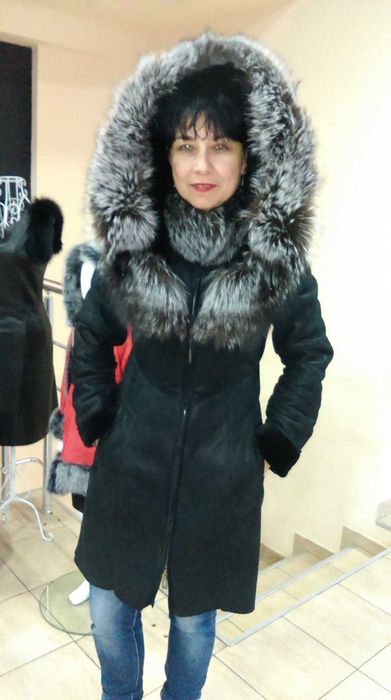 Дамско палто от естествена кожа