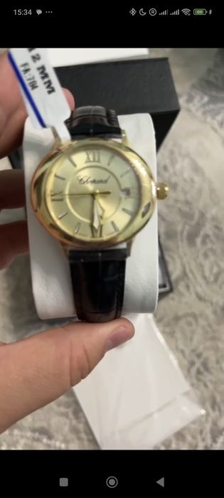 Новые золотые часы в стиле Chopard 750 пробы