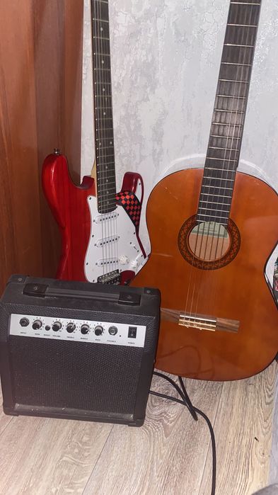 электрогитара  и комбоусилитель