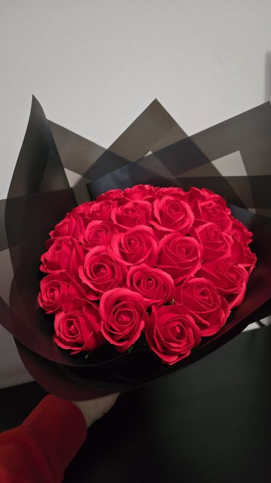 Buchete personalizate, trandafiri din sapun.