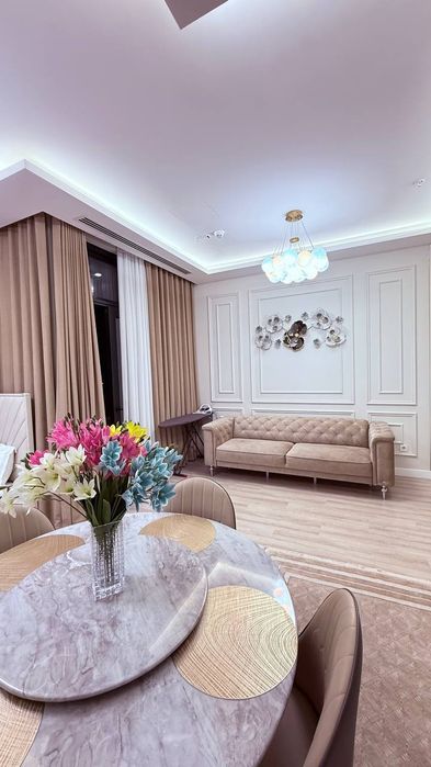 Двухкомнатная квартира посуточно | Tashkent City Nest One | 12 этаж