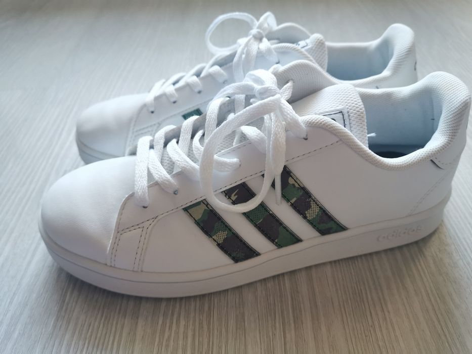 adidas - Маратонки grand court 2.0 k 36.2/3, Бял