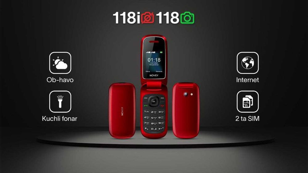 Novey 118i (Skidka+Yangi) нокиа Knopka 2025