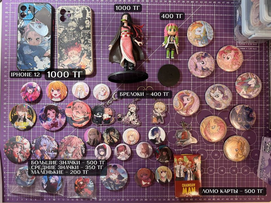 Аниме значки, брелоки, фигурки