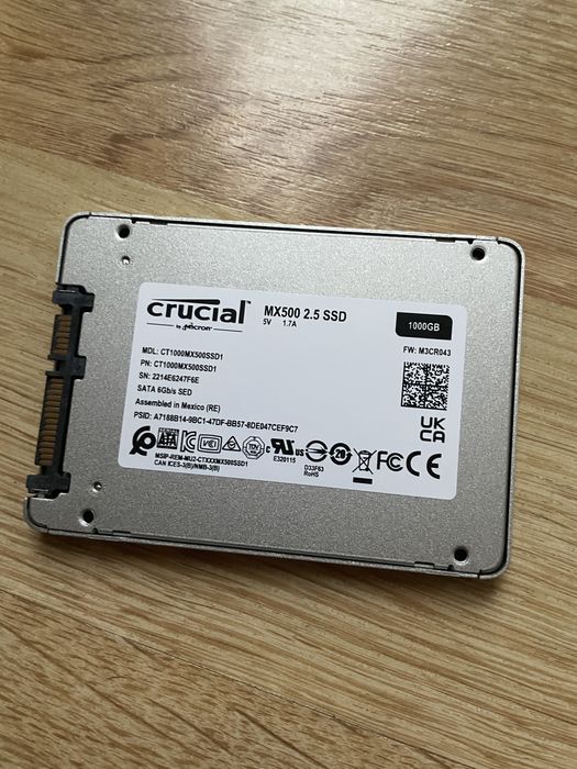 SSD Crucial MX500 1TB 2.5”