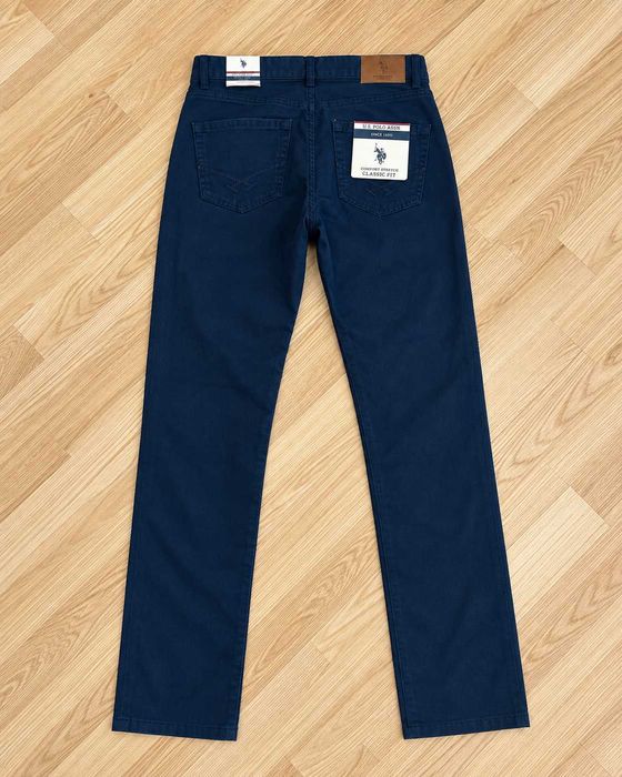 Pantaloni chino U.S. Polo Assn. bărbați bleumarin, mărimea S / 30R, Comfort Stretch