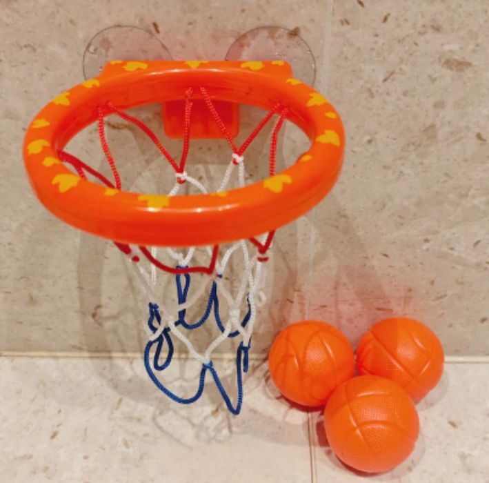 Мини баскетболен кош с вендузи + 3 топки