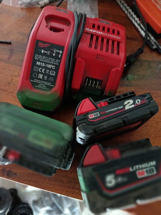 Milwaukee încărcător rapid+baterii