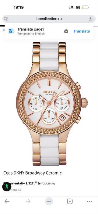 Ceas DKNY  ca nou