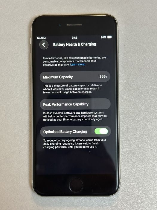 iPhone SE 2020 128GB бял