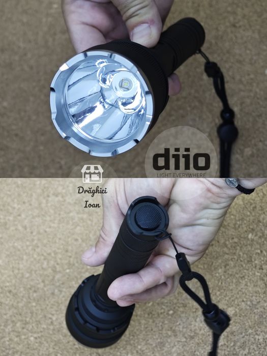 Lanterna M60 led LASER -Kit vanatoare lanterna pt arma < 600m+3 filtre