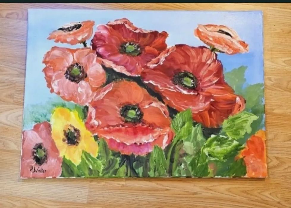Tablou 50 cm x 70 cm pictura in ulei.Azi ransportul este 4,99 lei