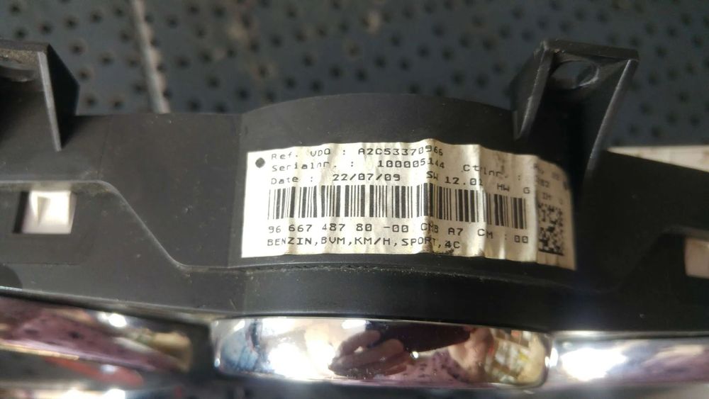 Ceasuri bord benzina peugeot 207 9666748780-00cmb a2c53370966 a2c53065547