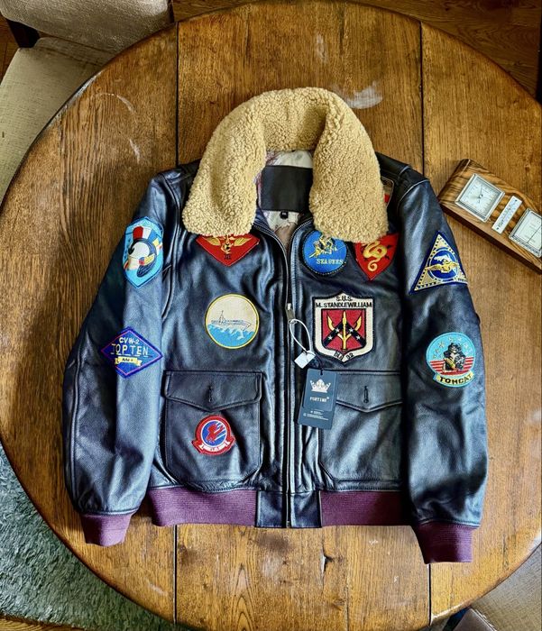 Geacă vintage piele Aviator Top Gun