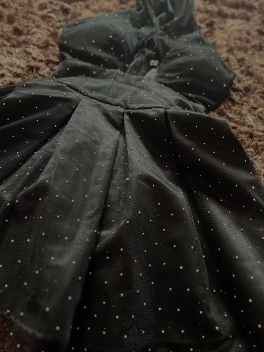 Rochie Mexton neagră cu aplicații