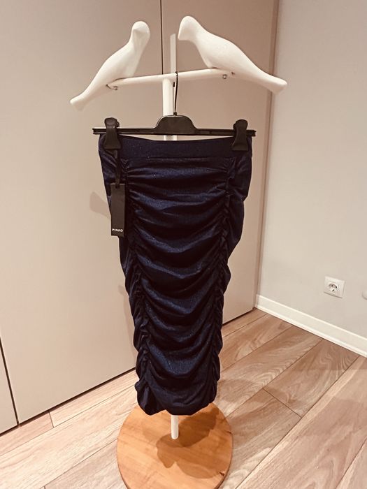 Pinko нова синя пола от лурекс материя