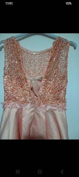 Rochie de ocazie XL cu captuseala interioara si fermoar la spate noua
