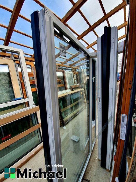 Ferestre fixe Tripan,Pvc alb-antracit,Internorm,Austria