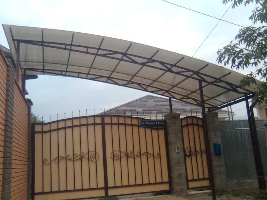 Навесы! Полигаль! Откатные ворота!