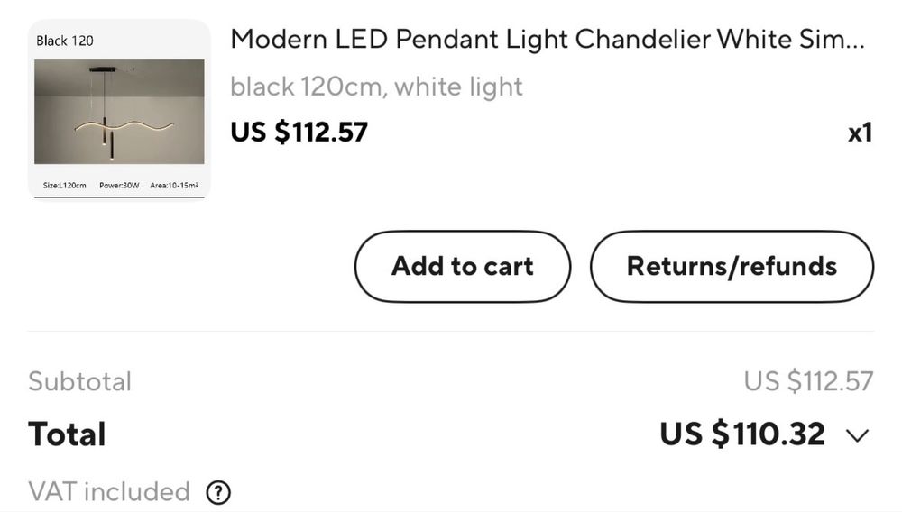 Lustra LED cu lumina alba