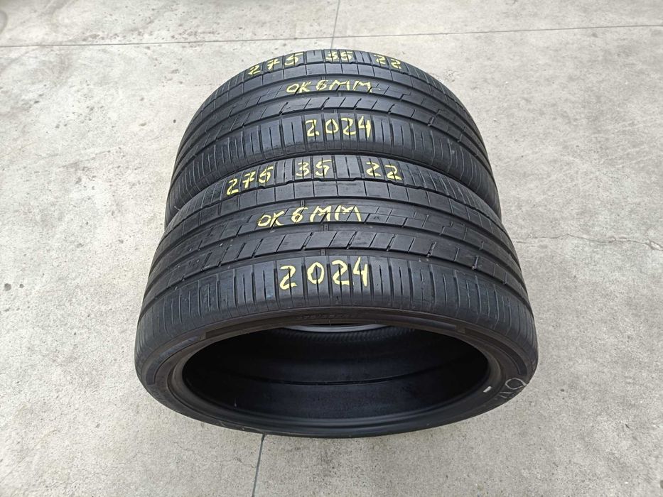 Doua anvelope vara 275 35 22 hankook ventus S1 profil de 6 mm dot 2024