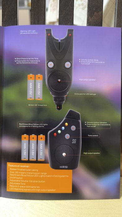 Безжичен алармен комплект за риболов на шаран Hirisi