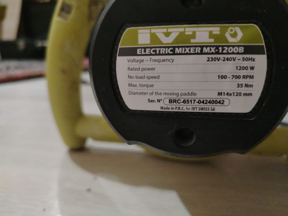 Продам TULEX плиторез и Миксер IVTO