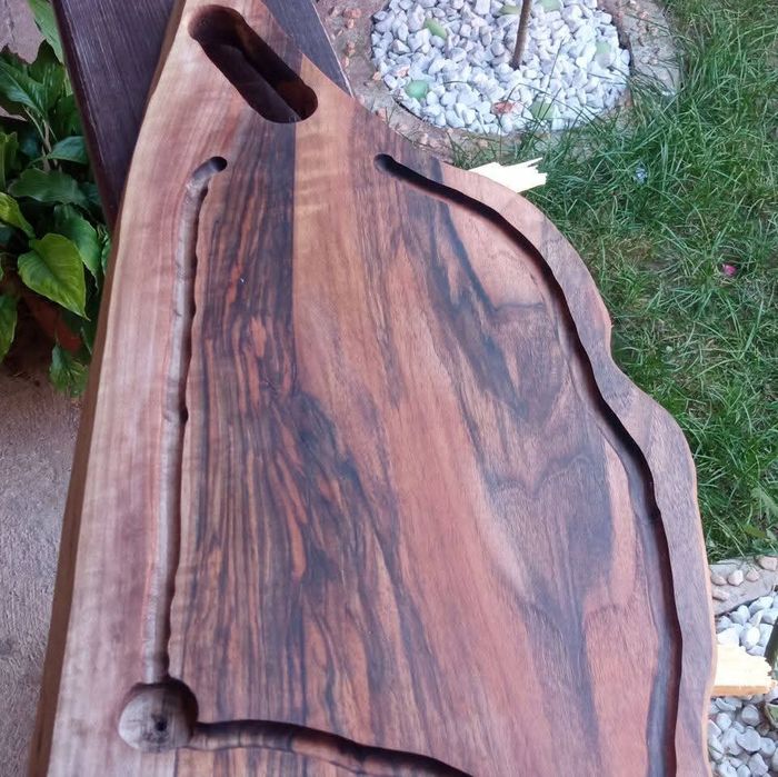 Platou servire rustic din lemn