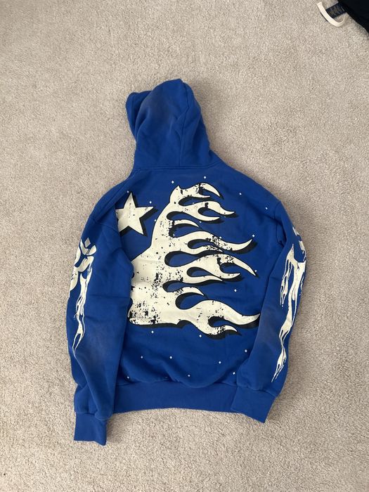 Hellstar Brainwashed Hoodie Retro Blue
