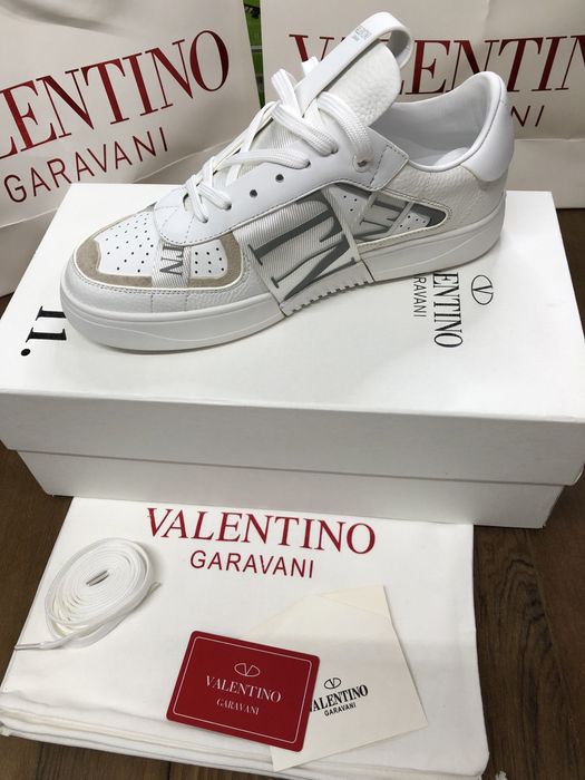 Valentino VL7N White Grey Calitate Premium Piele Full Box Verificare La Livrare